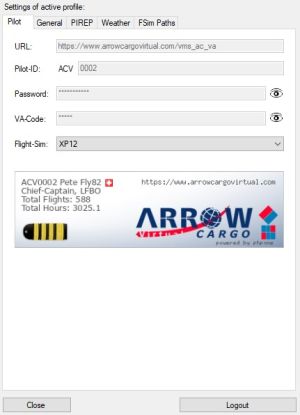 ACVacars Manual Main ProfilesSettings TabProfile 1019