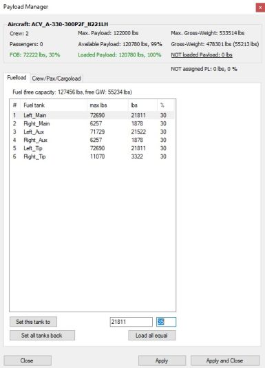 ACVacars PManager Fuelload 1019